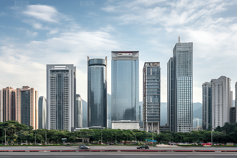 深圳城市风光景色新城摄影图