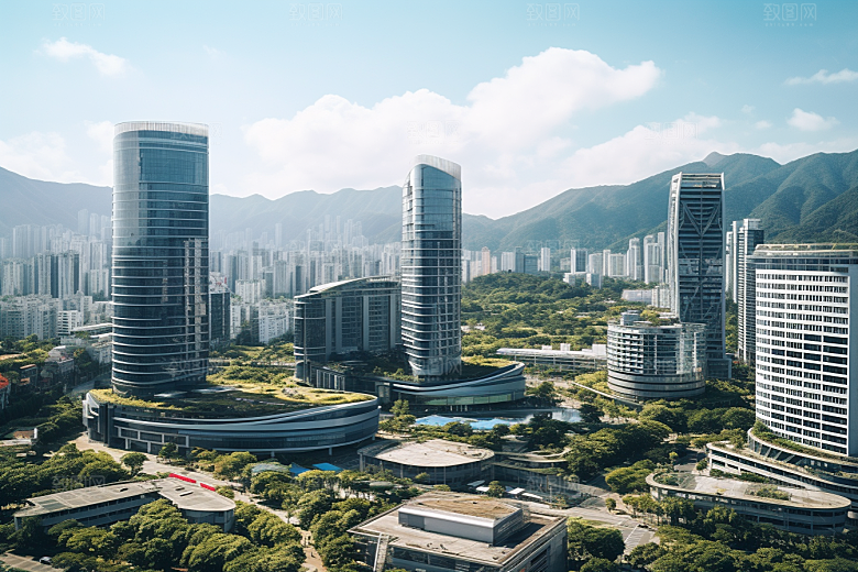 深圳城市风光旅行都市摄影图
