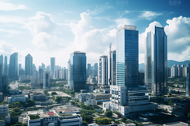 深圳城市风光地标都市摄影图