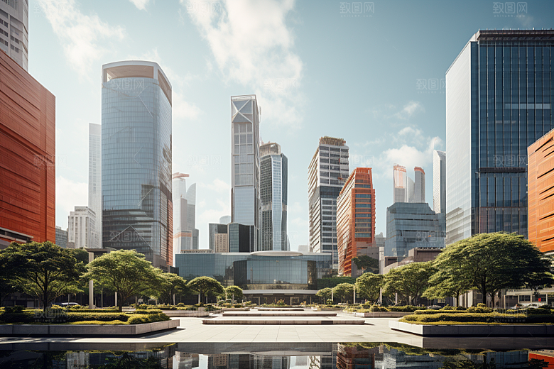 深圳城市风光风景新城摄影图