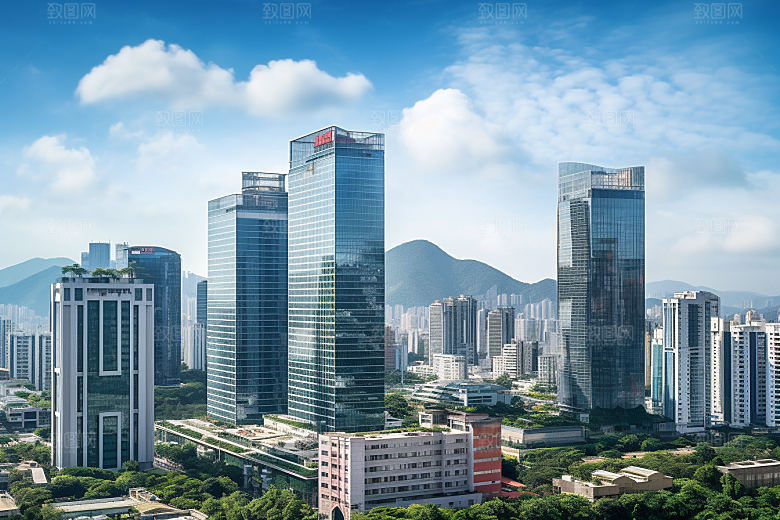 深圳城市风光景色风景摄影图