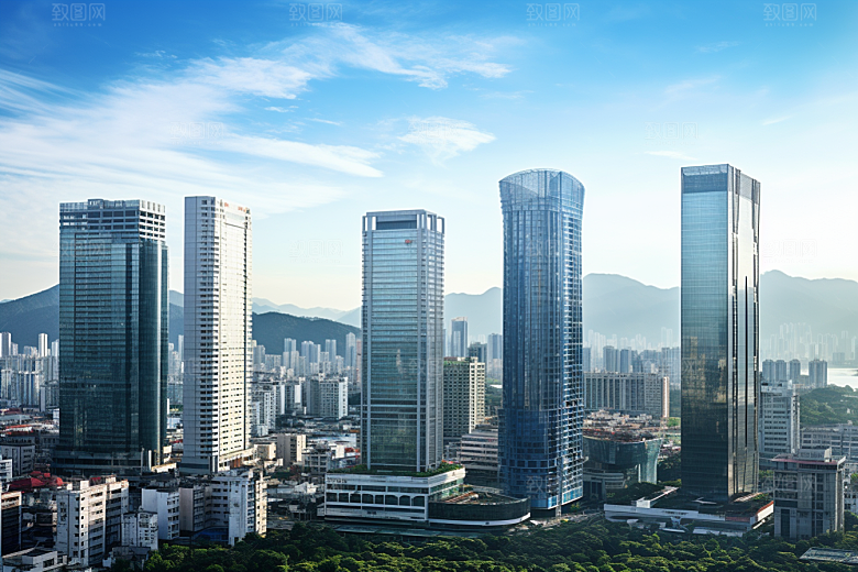 深圳城市风光旅游风景摄影图
