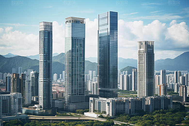 深圳城市风光风景都市摄影图