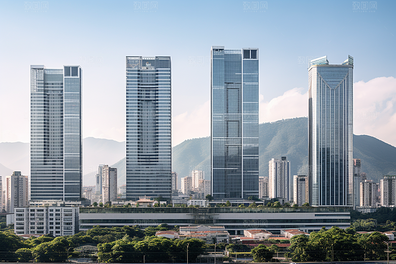 深圳城市风光新城国内游摄影图