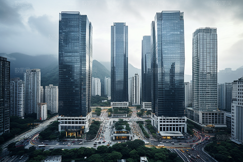 深圳城市风光景色高清摄影图