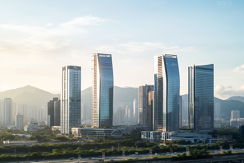 深圳城市风光经济特区地标摄影图