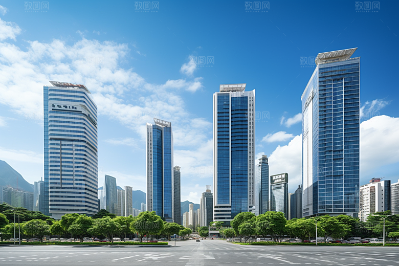 深圳城市风光都市地标摄影图