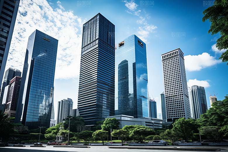 深圳城市风光经济特区新城摄影图