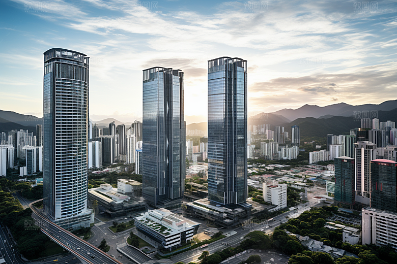 深圳城市风光风景都市摄影图