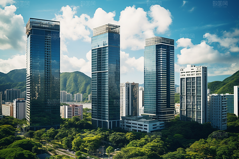 深圳城市风光旅行风景摄影图