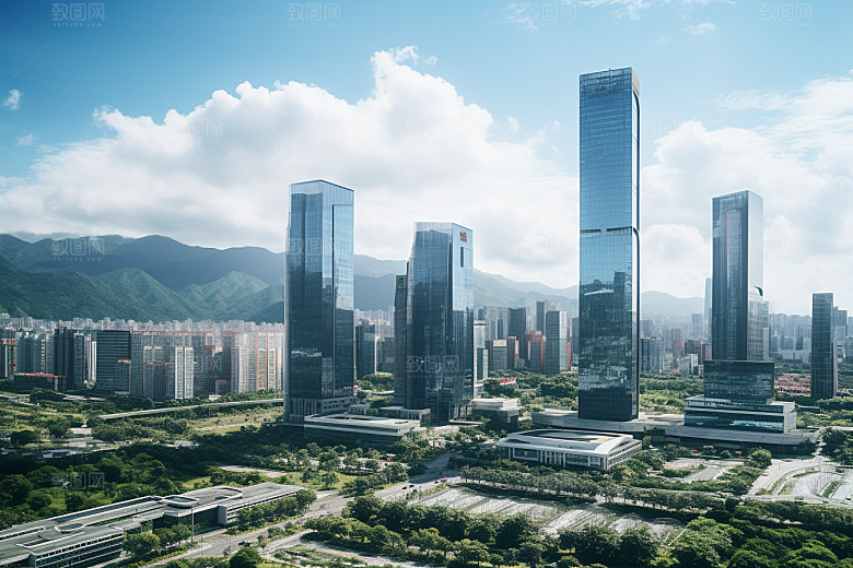 深圳城市风光景色风景摄影图