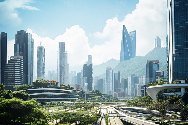 深圳城市风光高清国内游摄影图