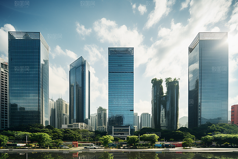深圳城市风光旅行风景摄影图