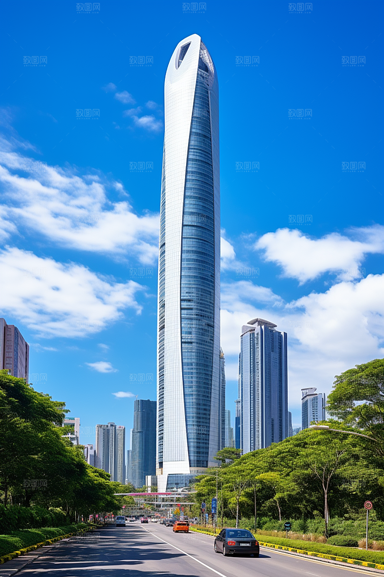 深圳城市风光地标都市摄影图