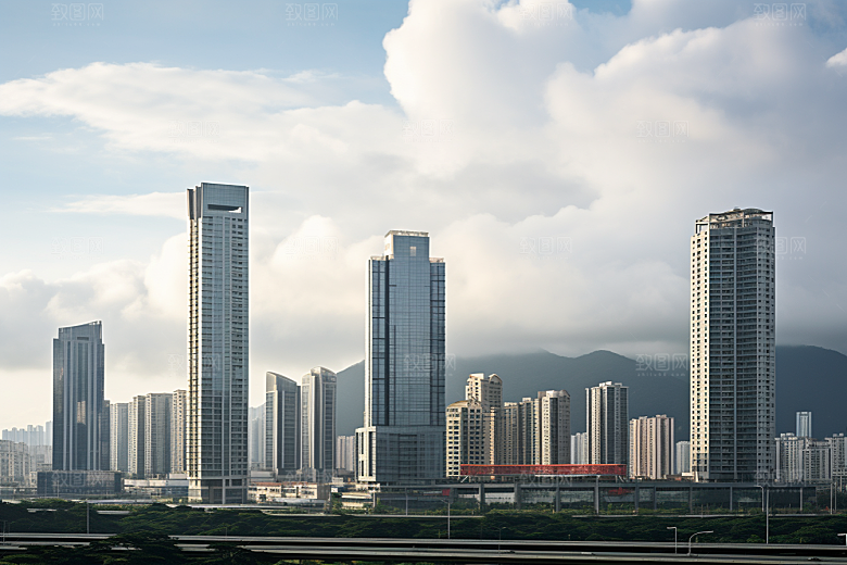 深圳城市风光风景地标摄影图