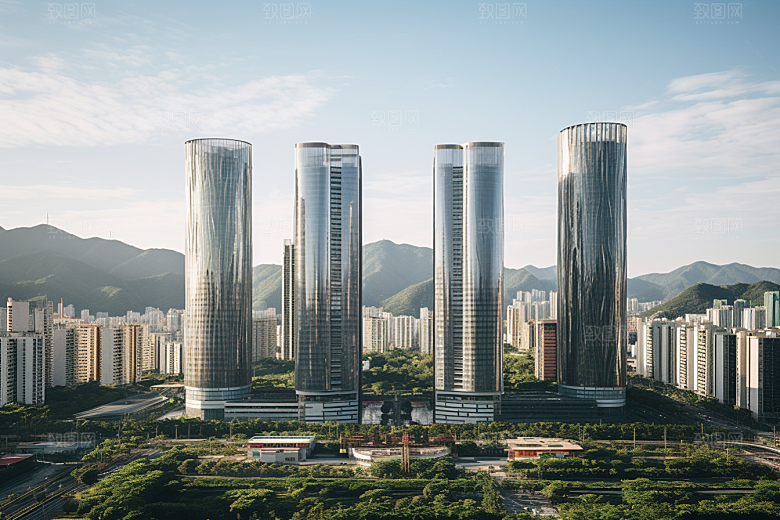 深圳城市风光风景高清摄影图