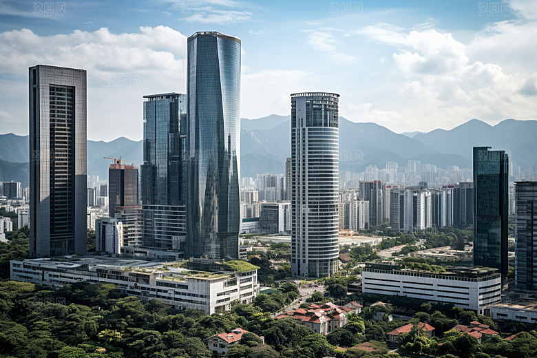 深圳城市风光新城国内游摄影图