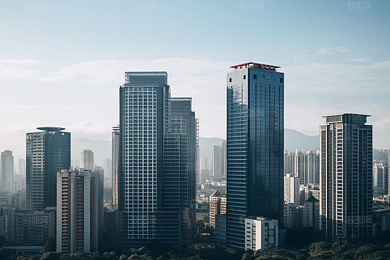 深圳城市风光旅游地标摄影图