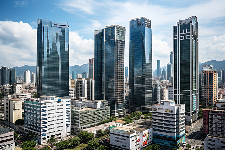 深圳城市风光地标风景摄影图