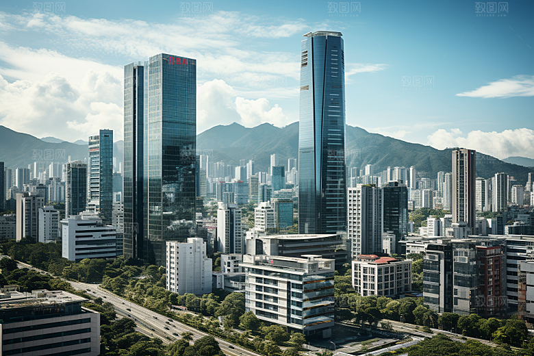 深圳城市风光地标风景摄影图