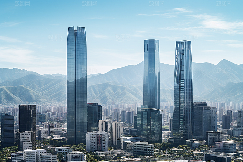 深圳城市风光国内游旅行摄影图