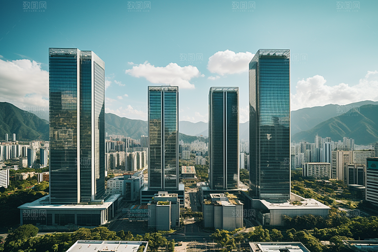 深圳城市风光景色旅游摄影图