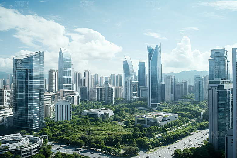深圳城市风光都市高清摄影图