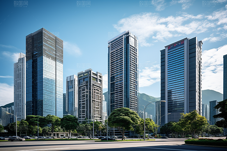 深圳城市风光旅行经济特区摄影图