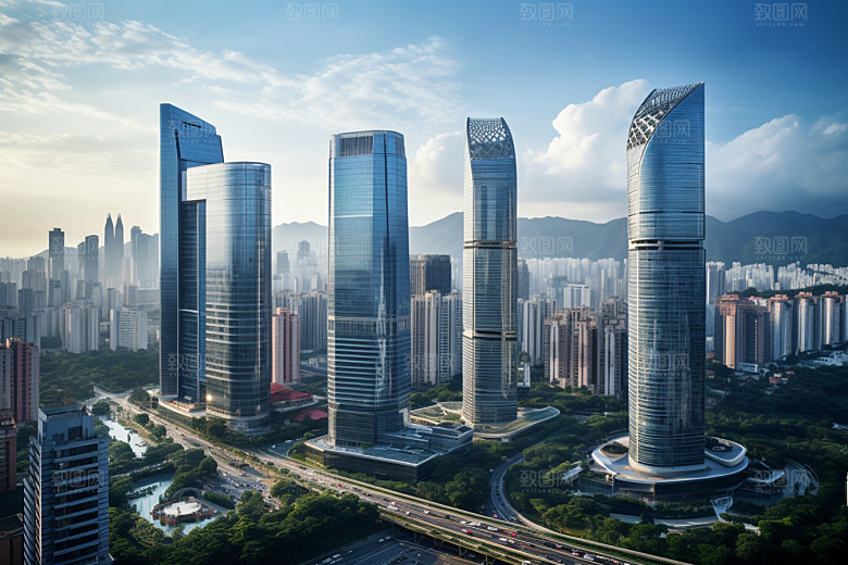 深圳城市风光风景经济特区摄影图