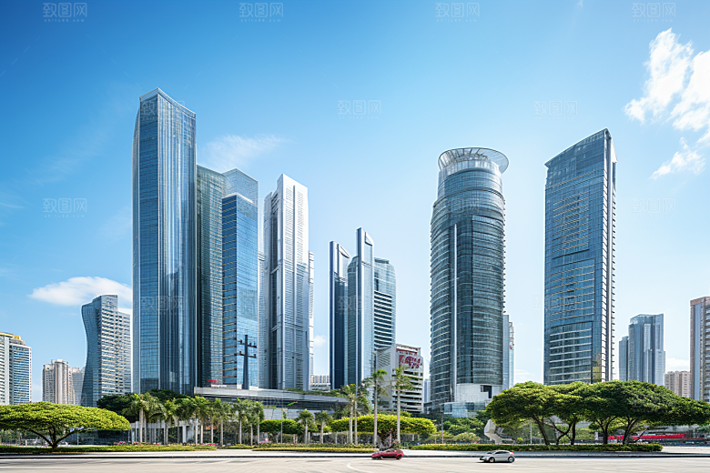 深圳城市风光新城经济特区摄影图