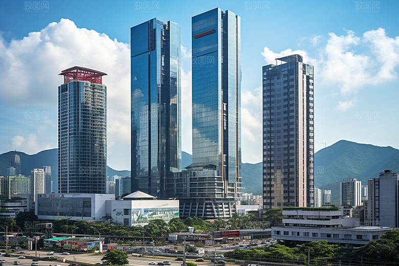 深圳城市风光都市地标摄影图