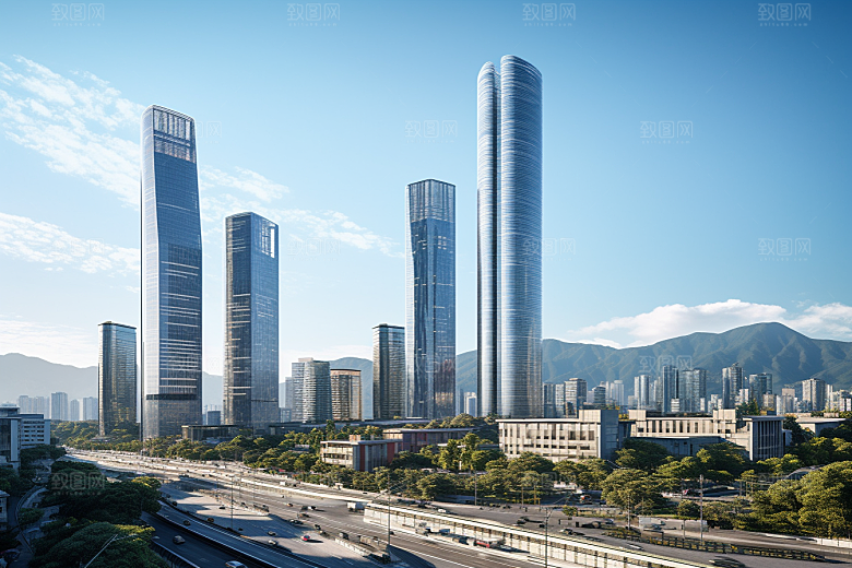 深圳城市风光旅行国内游摄影图