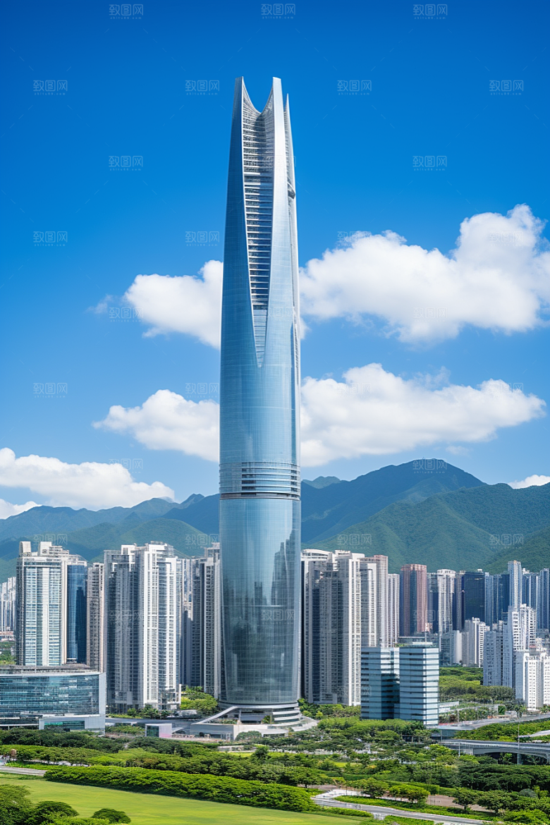 深圳城市风光高清风景摄影图