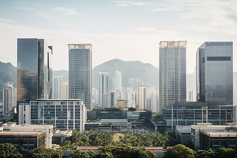深圳城市风光都市国内游摄影图