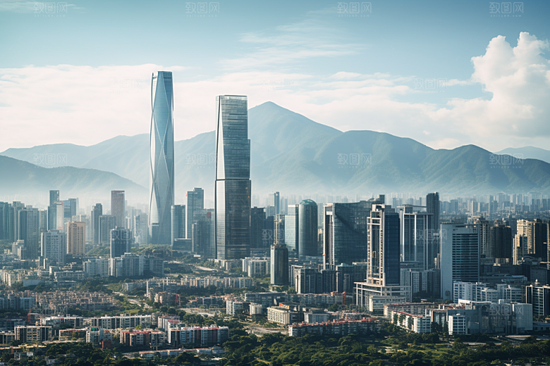 深圳城市风光风景经济特区摄影图