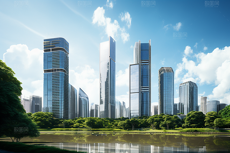 深圳城市风光现代化风景摄影图