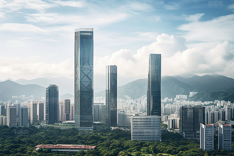 深圳城市风光国内游新城摄影图