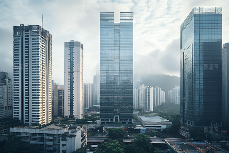 深圳城市风光景色风景摄影图