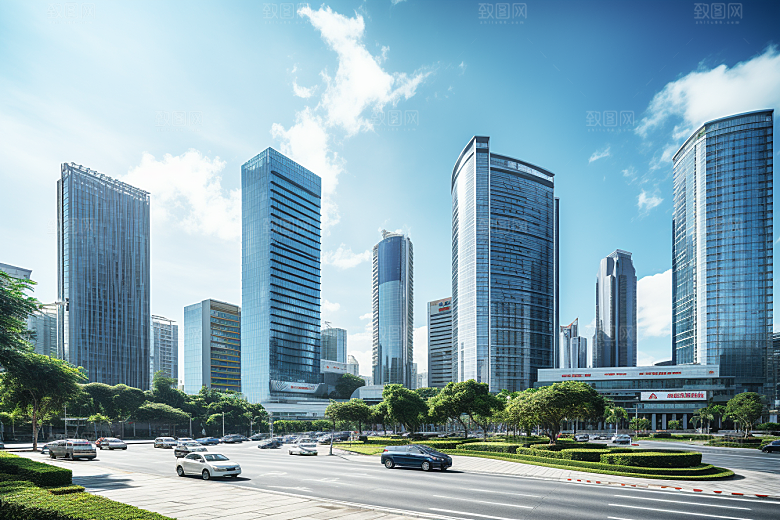 深圳城市风光景色新城摄影图