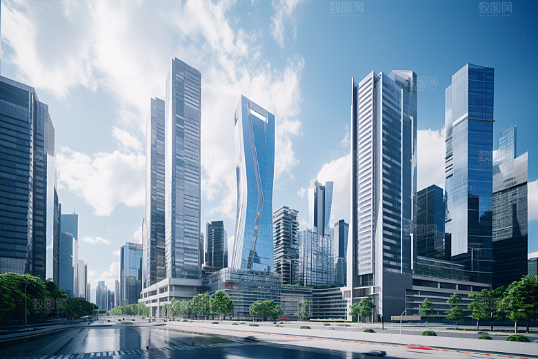 深圳城市风光风景现代化摄影图