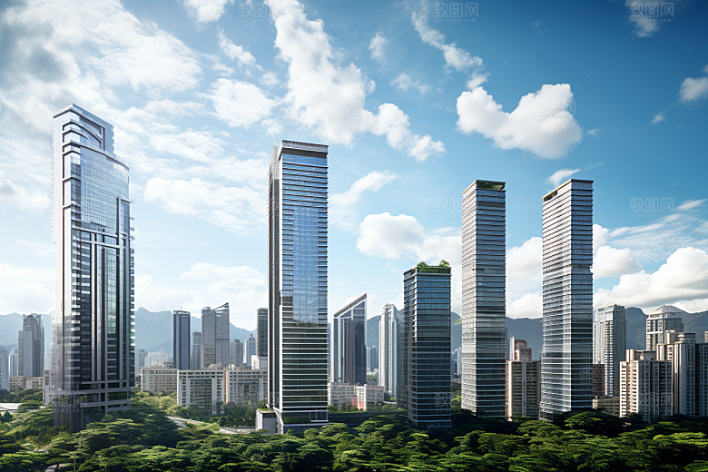 深圳城市风光经济特区景色摄影图