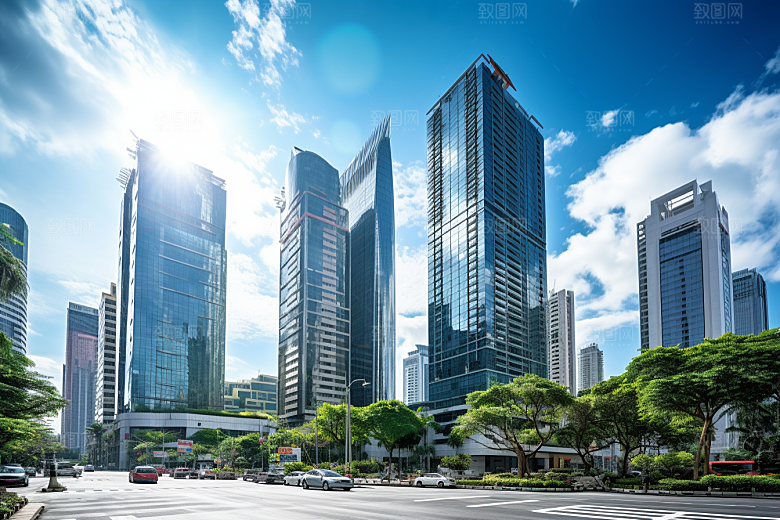 深圳城市风光地标景色摄影图