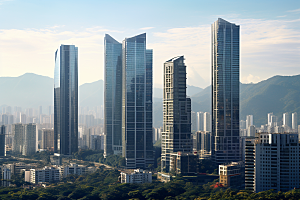 深圳城市风光高清旅行摄影图