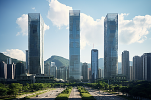 深圳城市风光新城经济特区摄影图