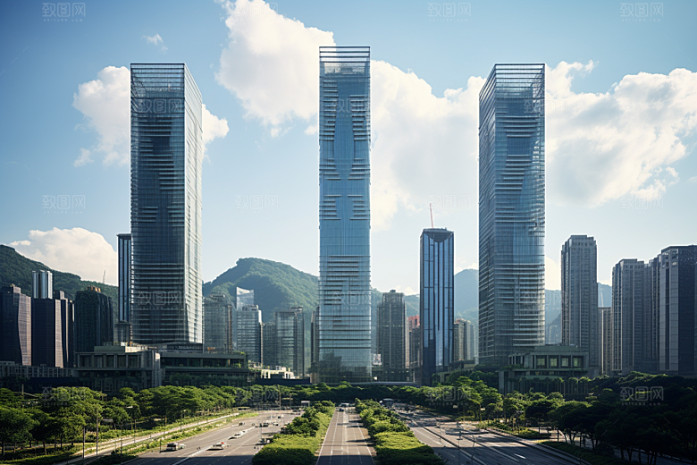 深圳城市风光新城经济特区摄影图