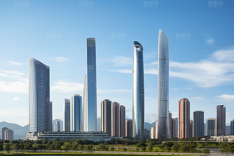 深圳城市风光经济特区国内游摄影图