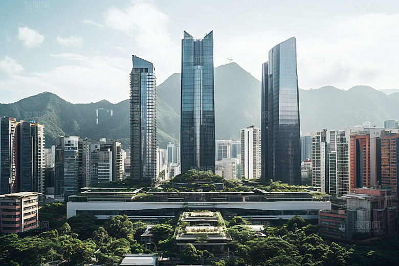 深圳城市风光旅行风景摄影图