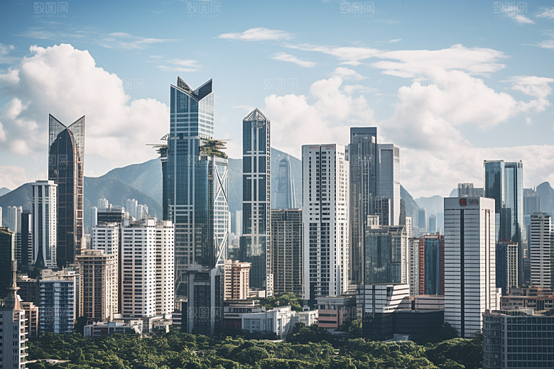 深圳城市风光现代化旅行摄影图