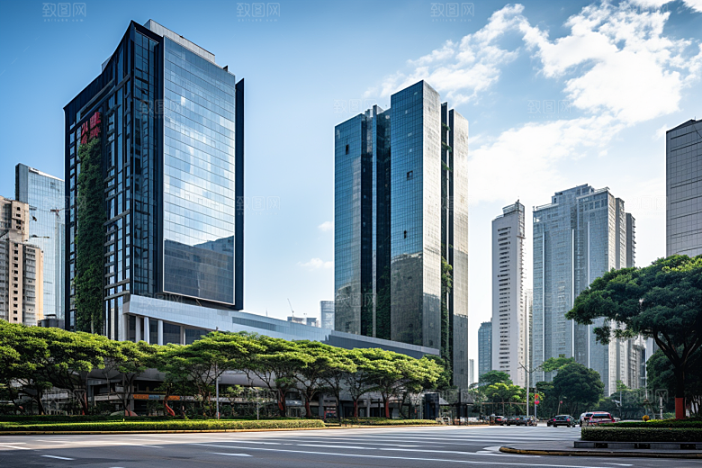 深圳城市风光高清现代化摄影图