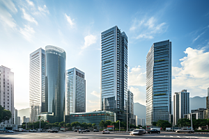 深圳城市风光经济特区现代化摄影图